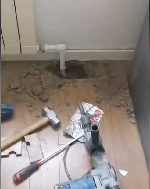 供暖管漏水维修